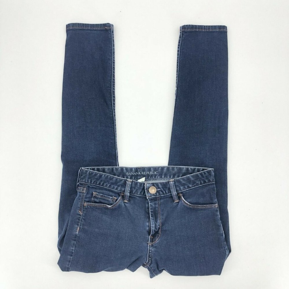 Banana Republic Skinny Straight Leg Jeans Size 26P - Picture 2 of 5